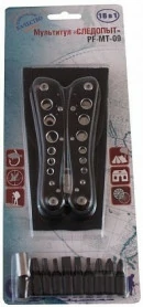 Мультитул PF-MT-09, 18 предметов, в чехле