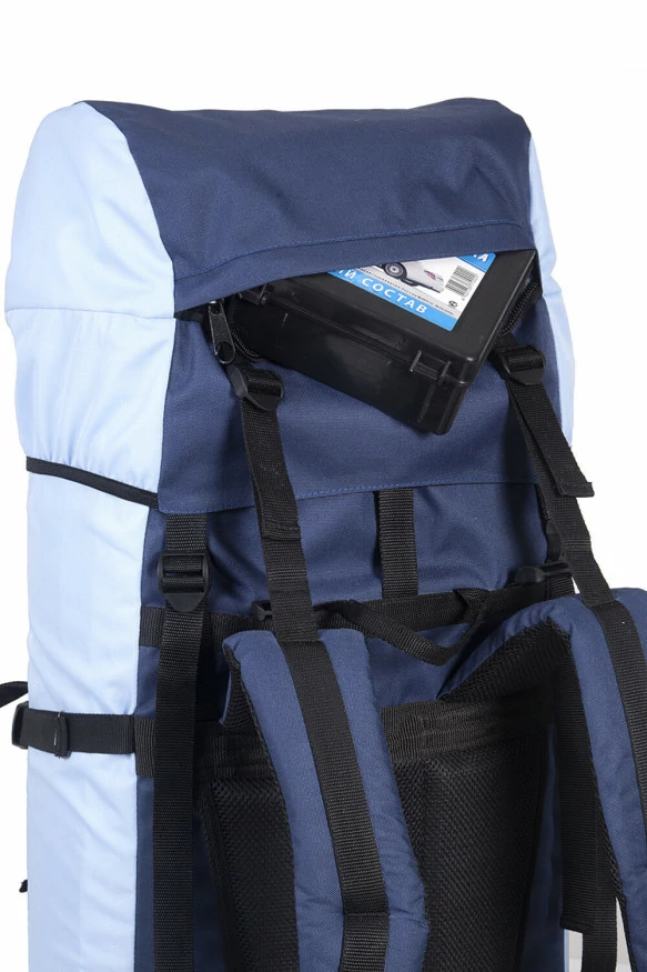 Рюкзак туристический Оптимал 4, синий-голубой, 100 л, ТАЙФ