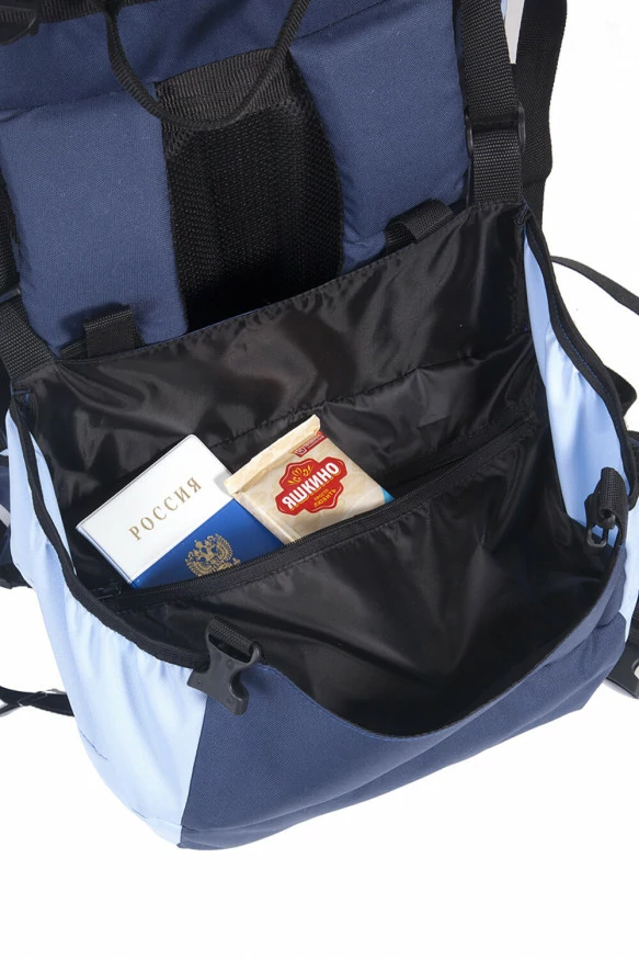 Рюкзак туристический Оптимал 4, синий-голубой, 100 л, ТАЙФ