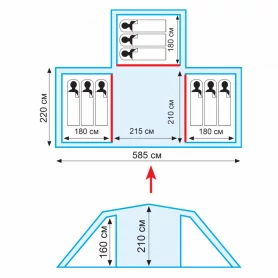 Палатка Brest 9 v2, Tramp