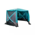 Шатер СЛЕДОПЫТ быстросборный, 6 стен, 3,35х3,85 м, h-2,25 м, S по полу 9,3 кв.м цвет Waterfall
