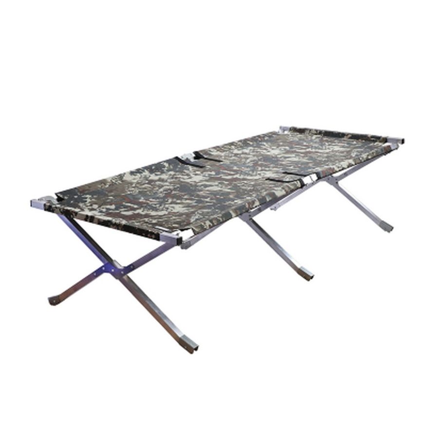 Раскладушка в туристическом чехле 1950x650x400 мм, алюминий, Следопыт