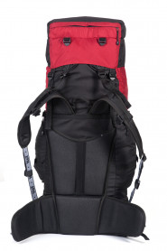 Рюкзак туристический Хальмер 4, с латами, черный-вишня, 120 л, ТАЙФ