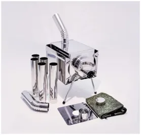 Печь походная Пошехонка малая с 3D экраном