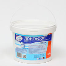 Дезинфицирующее средство "Лонгафор", таблетки 200 г, для воды в бассейне, 2.6 кг