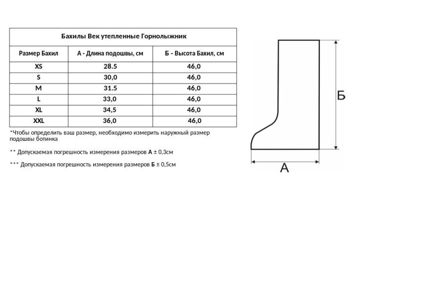 Бахилы Век утепленные Горнолыжник