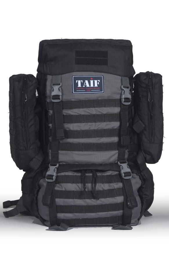 Рюкзак тактический Сармат 3, Оксфорд (рип-стоп), черный-серый, 65 л, ТАЙФ