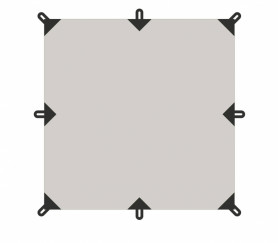 TENT тент 3x3 м Sahara Talberg, серый