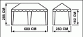 Шатер-Беседка Митек 5 x 2,5, каркас Люкс