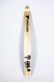 Лыжи ОХОТНИК, дерево-пластик, длина 155 см, ширина 15 см