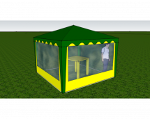 Стенка с окном 2,5Х2,0 (К БЕСЕДКЕ 2,5Х2,5 И 5,0Х2,5)