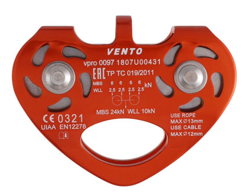 Блок-ролик Венто Tandem дюраль с подшипником