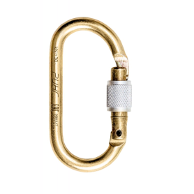 Карабин стальной овальный "keylock", 30 кН, Ринг