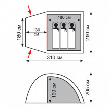 Палатка Apache 3 v2, Totem