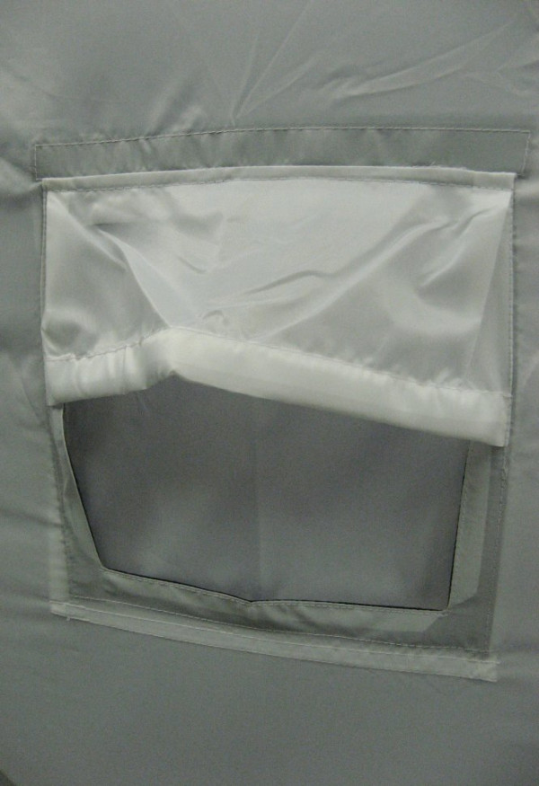 Палатка КУБ 4 (однослойная), 2,1x2,1 м, PU 1000, бело-синий