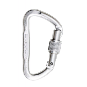 Карабин дюралевый трапеция &amp;quot;Малый&amp;quot; с р/жесткости с муфтой, &amp;quot;keylock&amp;quot;, 22 кН, ринг