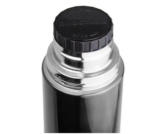 Термос Биосталь с узкой горловиной, цвет вороненая сталь, 0,75 л