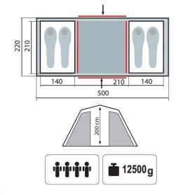 Палатка Brest 6 v2, песочный цвет, Tramp